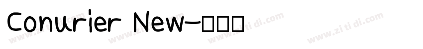 Conurier New字体转换